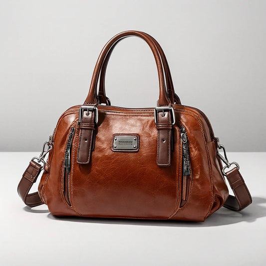 Cláudia | Bolsa de Couro Elegante