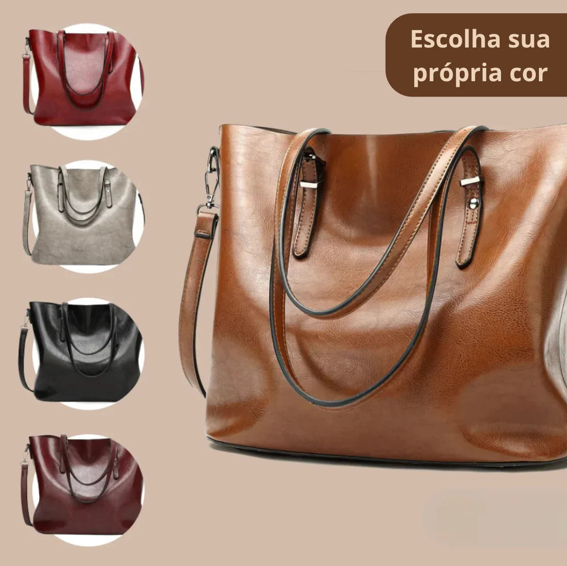Bianca | Bolsa de Couro Elegante